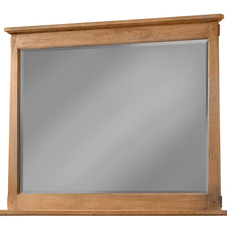 Mirror with Solid Oak Frame